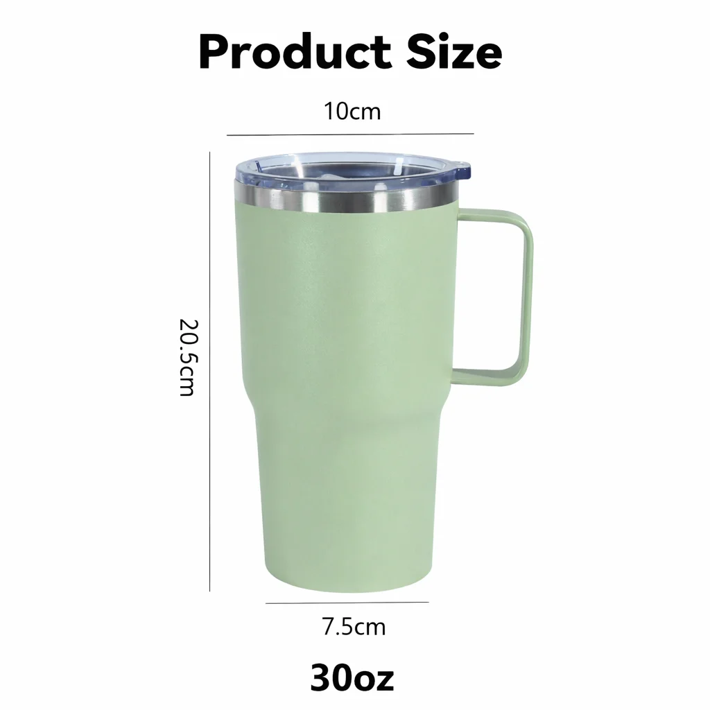 20oz 30oz Stainless Steel Double Wall Tumbler Wholesale Bulk Insulated  Travel Tumbler with Handle Large Capacity Car Coffee Mug