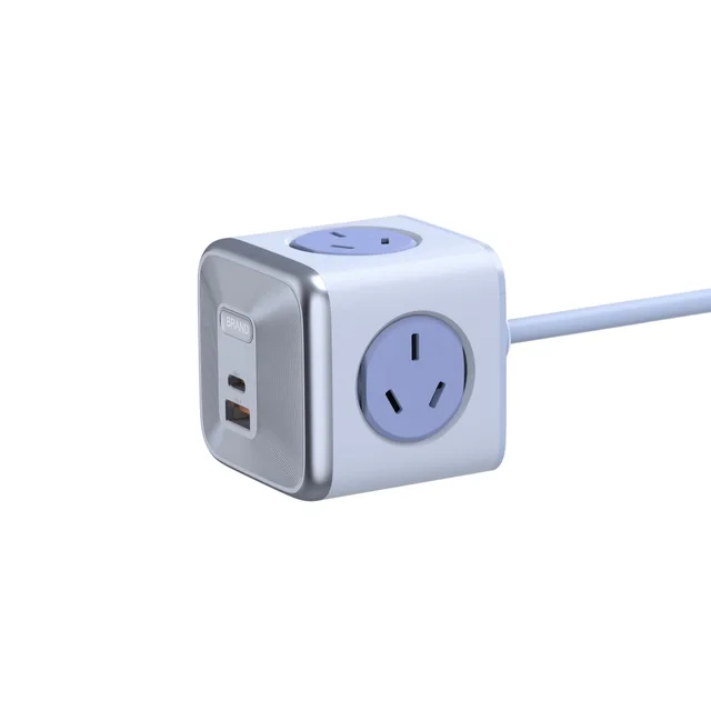 Power Strips 3 USB Ports 3 Outlet Power Extension Cord power cube socket for Travel Office Cruise Ship Dorm Gan