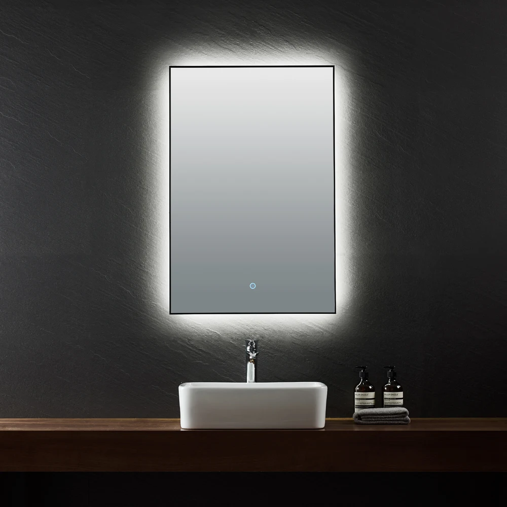 Modern LED Washingroom Rectangle Mirror Frameless Bathroom Wall Mounted Led Mirror