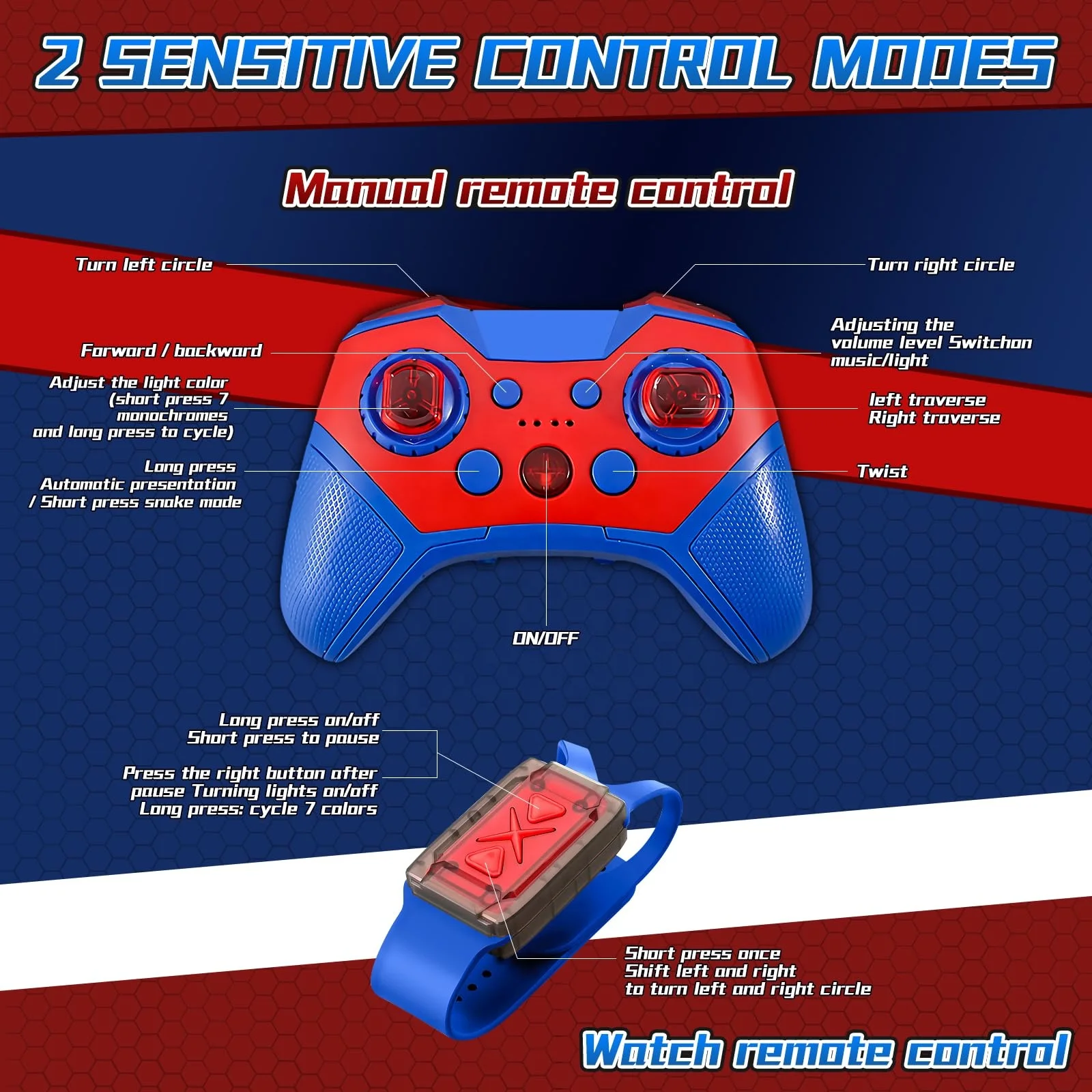 Innovative Trends 2024 Hand Control 4WD Drift Remote Control Car Off Road Gesture Sensing Spider Stunt Car Rc Cars With Light