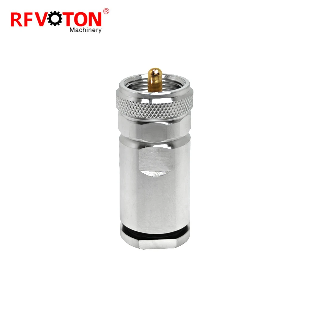 RF Connector UHF Plug Male Straight Clamp for LMR400 Cable Coaxial Cable