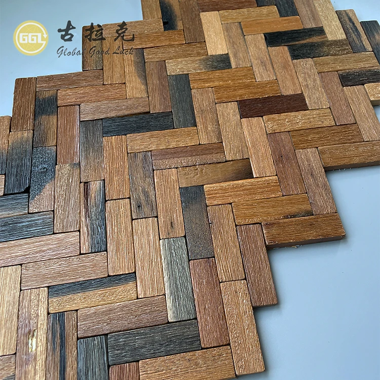 Wall And Floor Decoration Herringbone Wood Flooring Wall Mosaic Tile