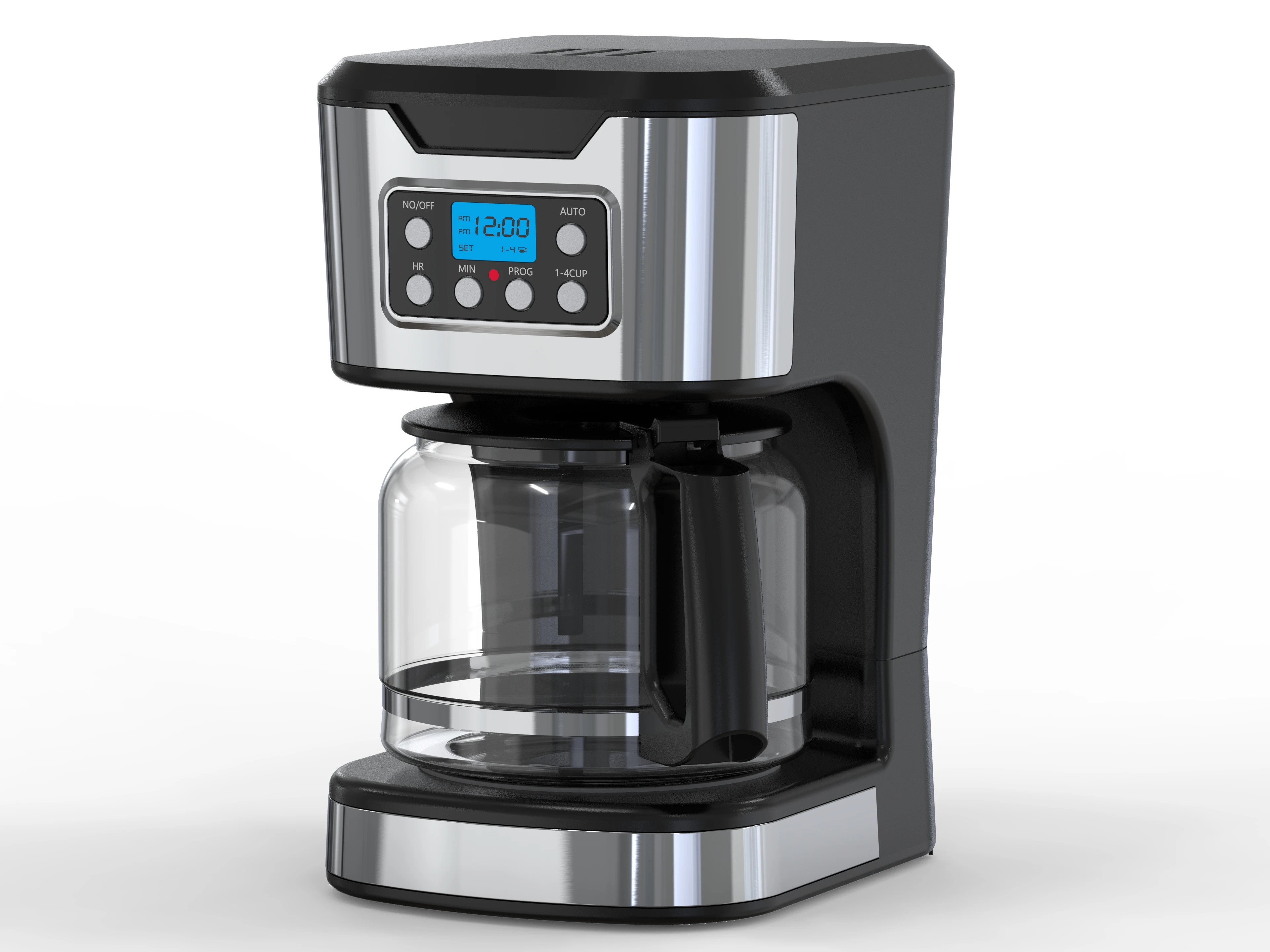 Large Capacity Programmable Led Display Automatic Shut Off Coffee Maker