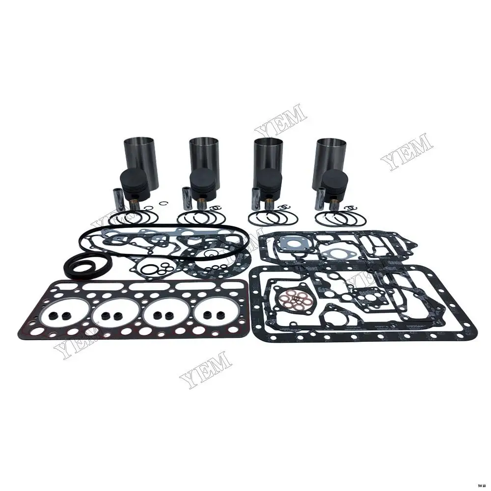 V1502 Overhaul Kit With Cylinder Gaskets Piston Rings Liner for Kubota