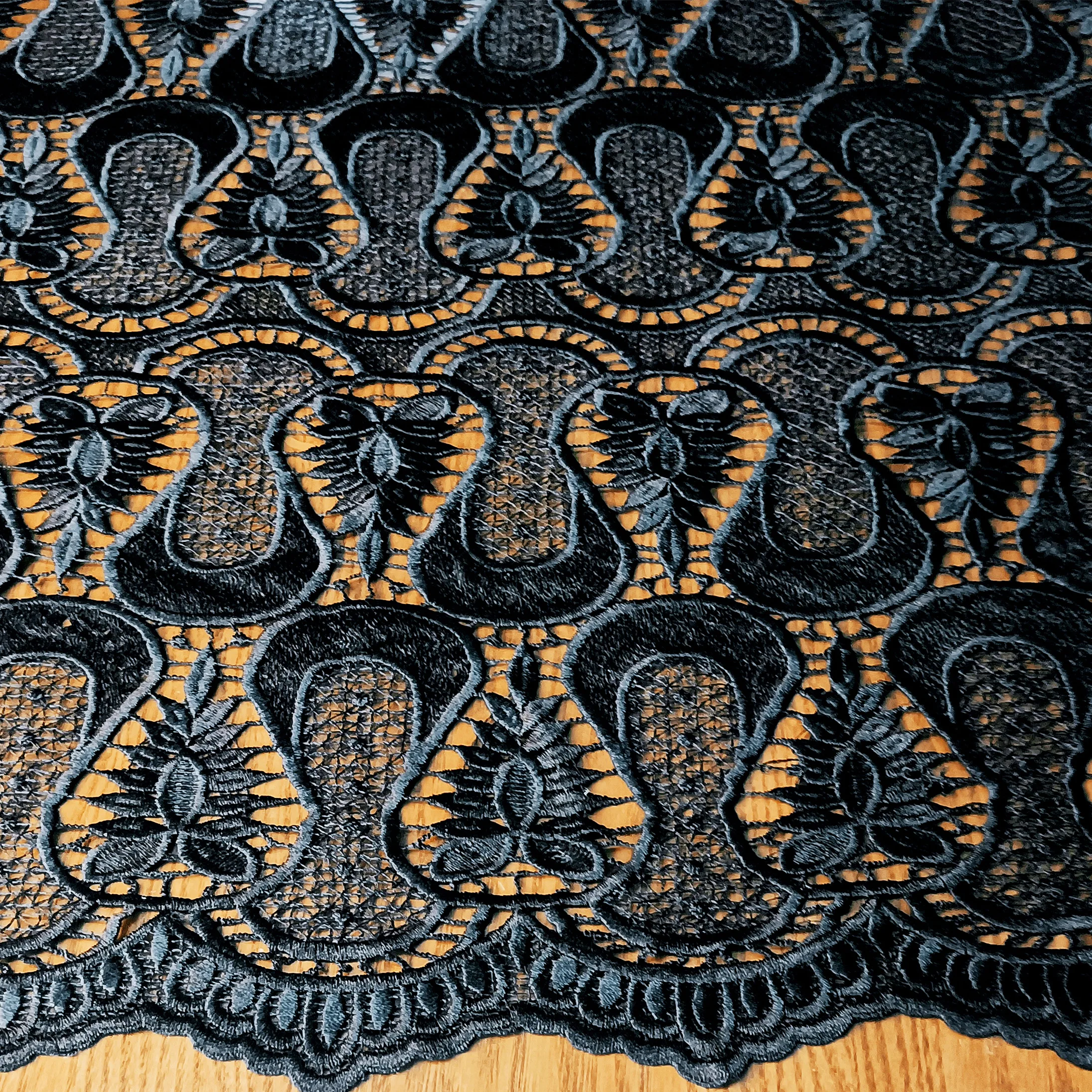 Garment african lace Wholesale embroidery lace fabric New Design embroided lace fabric