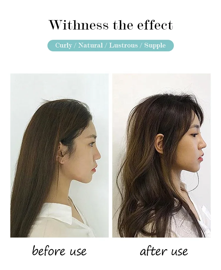 Lotion permanente professionnelle coréenne pour cheveux bouclés ondulés