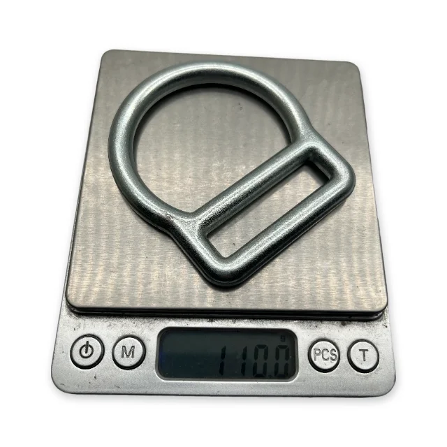 Steel Adjuster Hardware Outdoor Climbing 45mm Buckle Harness Webbing Accessories Safety Belt D Ring