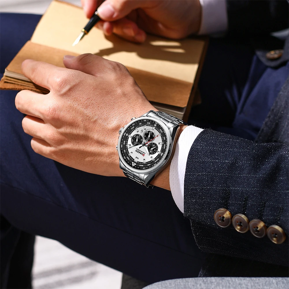 CURREN 8399 Watch Classic Luminous Hand Waterproof Wrist Watch Gift Chronograph Men Watches Dropshipping Relogio Masculino