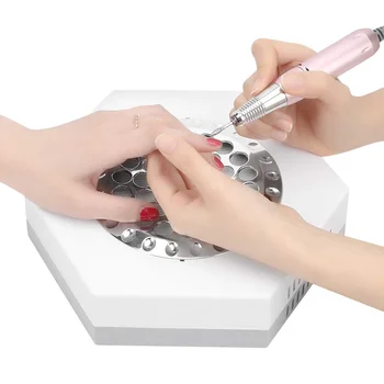 80W Powerful Vacuum Cleaner Manicure Machine Suction Nail Dust Collector Matel Nails Cleaner For Dust Collecting Nail Fan