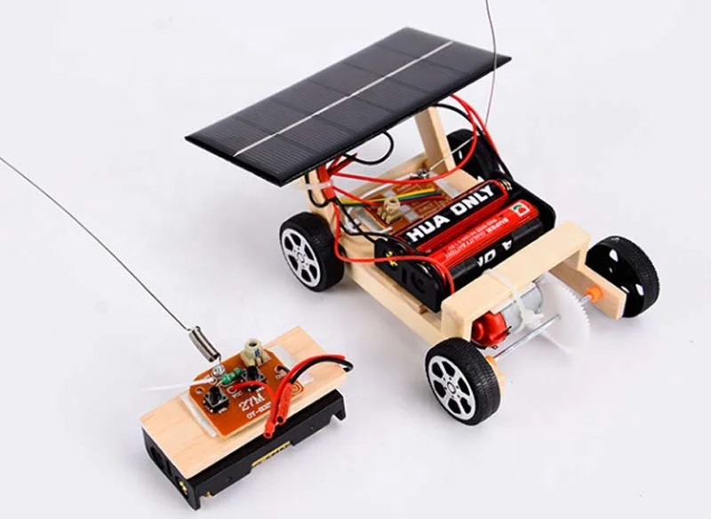 DIY Solar Power RC Car Toy Educational Fun for Kids
