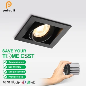 PULUOTI Zigbee Smart 10-Year 18W Cob Spot LED Down Light Fixture 2700K-5700K Dimming Recessed Spotlight for Hotels