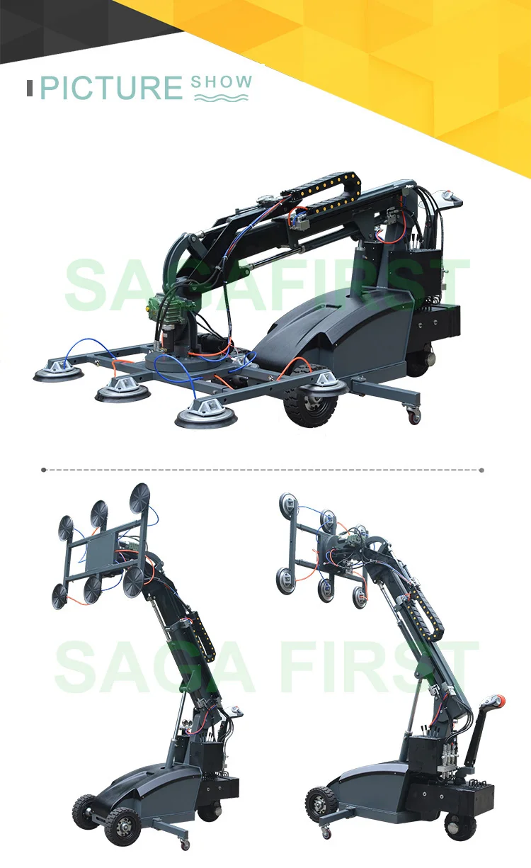 GL-LD 600kg 800kg Mini Electric Robotic Vacuum Glass Lifter