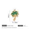Dark green palm tree