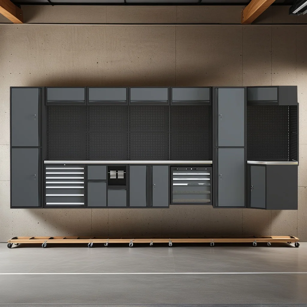 Steel Mobile Tool Cabinet with Drawers Heavy Duty Automotive Repair Workstation