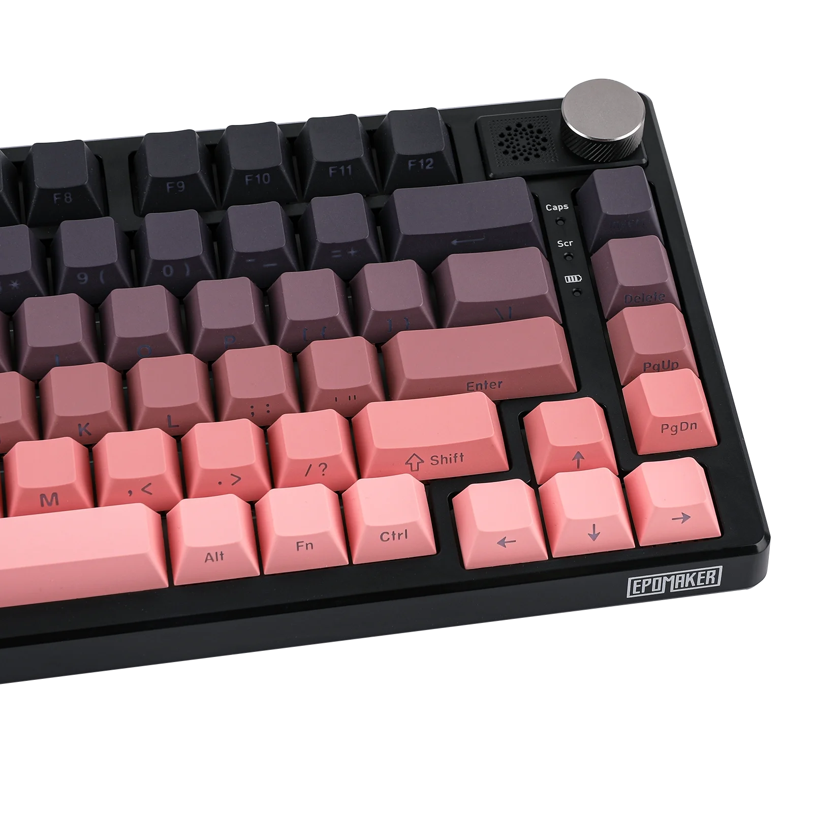 Epomaker HE75 Tri Mechanical Keyboard Interchangeable Knob Module Thocky Sound Mechanical Gaming Keyboard with Low Latency