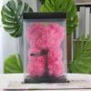 23cm bear + gift box + lamp-clear pink