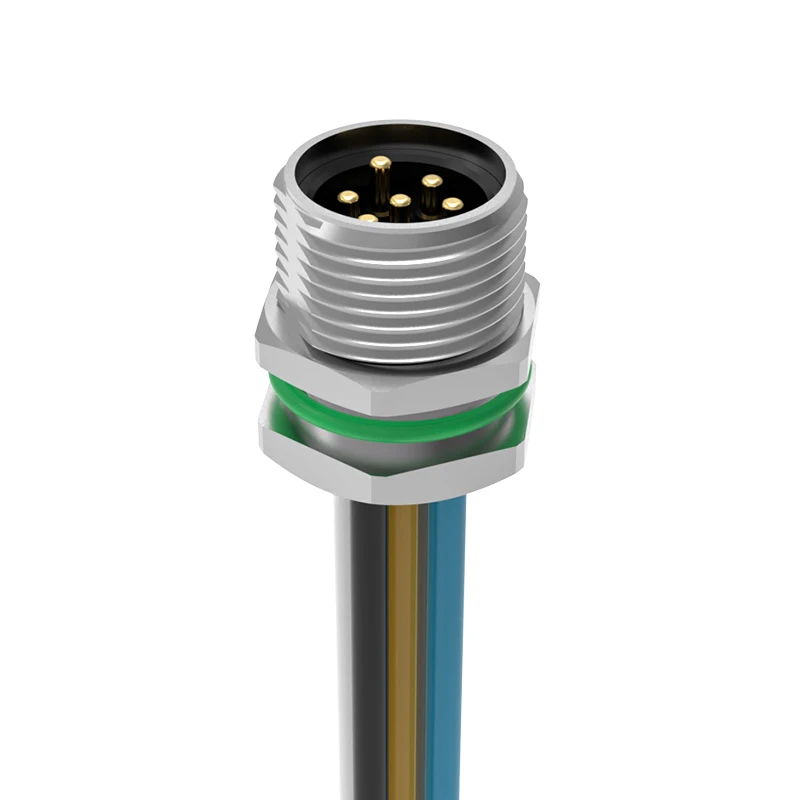 7/8 aviation plug 3 4pin 5hole 6pin waterproof Watertight connector IP68 assembled Metal 7/8 power connector Male connectors