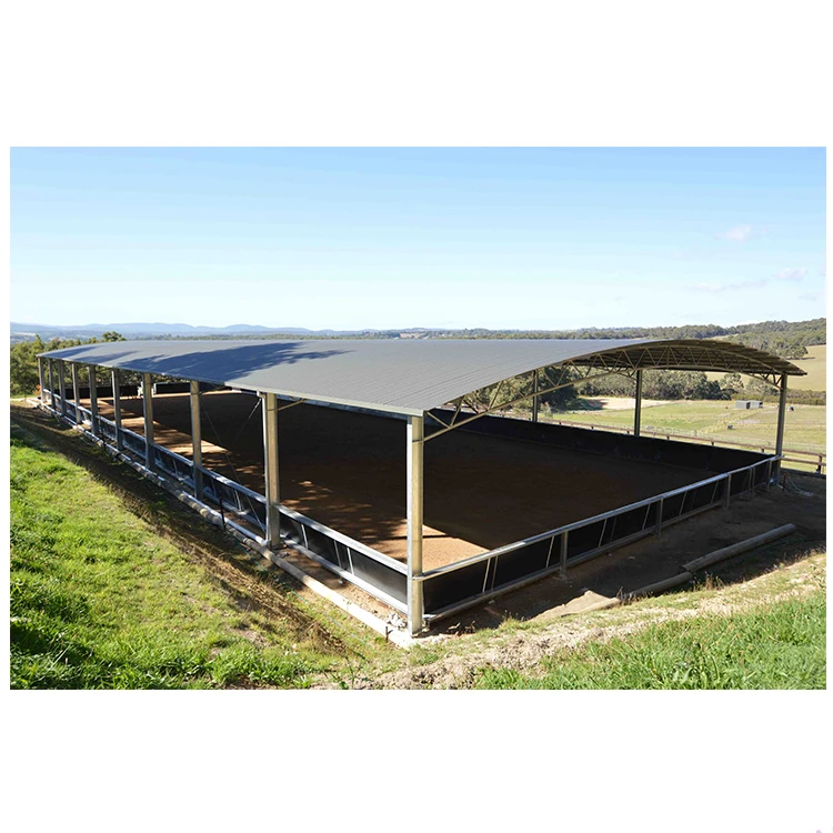 Low Cost Prefab Metal Steel Structure Cowshed / Horse /Sheep Farm Building / Barn / Stable for Sale