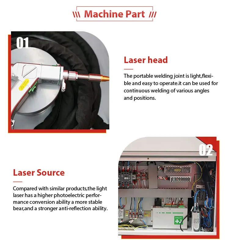 Multifunction Handheld 4 in 1 Mini Fiber Laser Cleaning Machine 1000w 1500w Rust Removing Cleaning Machine for Sale