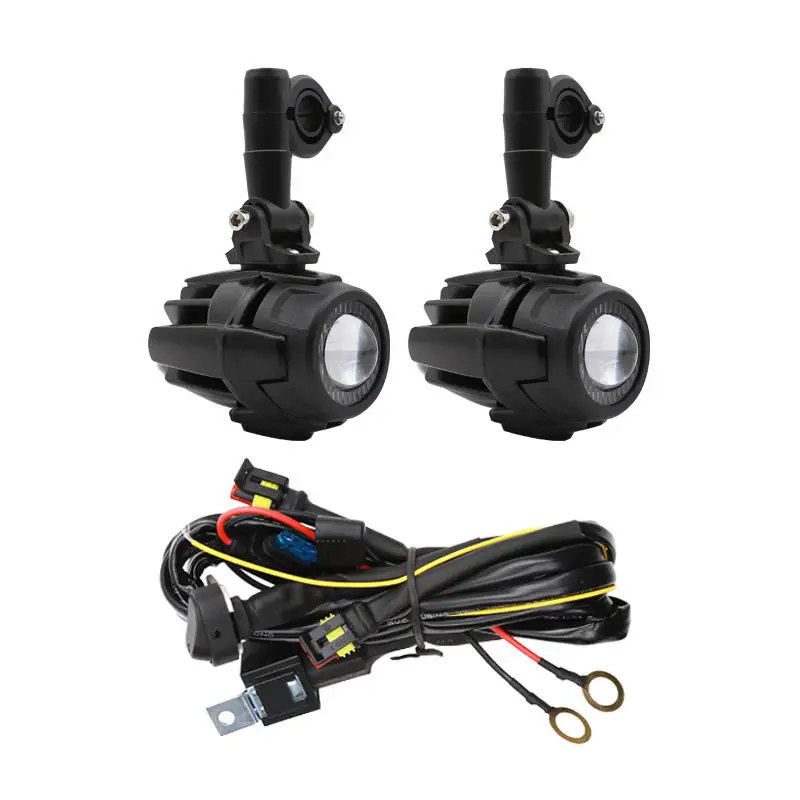 product ya bm2 led lens driving light round motorcycle headlight spot lamp for bmw motorcycle r1200gs adv f800 spotlight-5