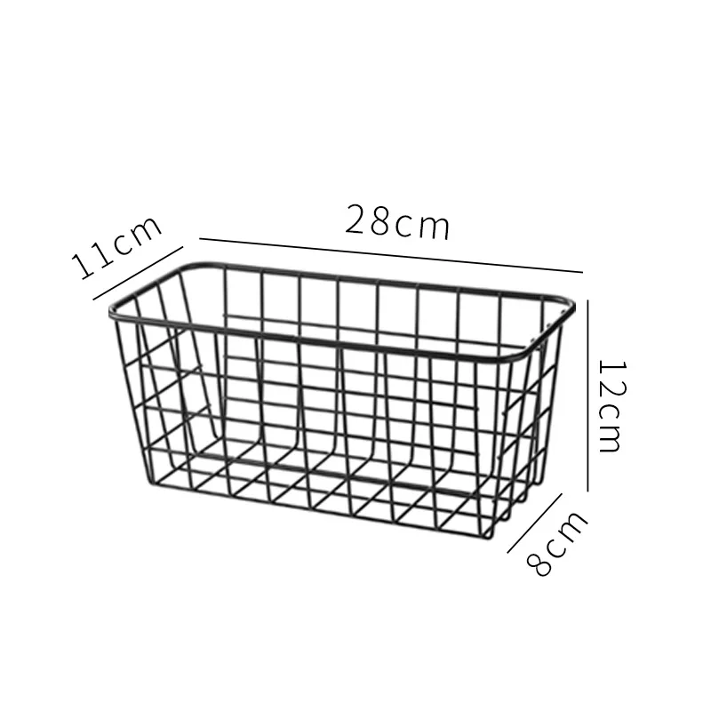 4 Pack Wire Storage Basket Durable Metal Basket Pantry Organizer Storage Bin Baskets For Kitchen Cabinet details