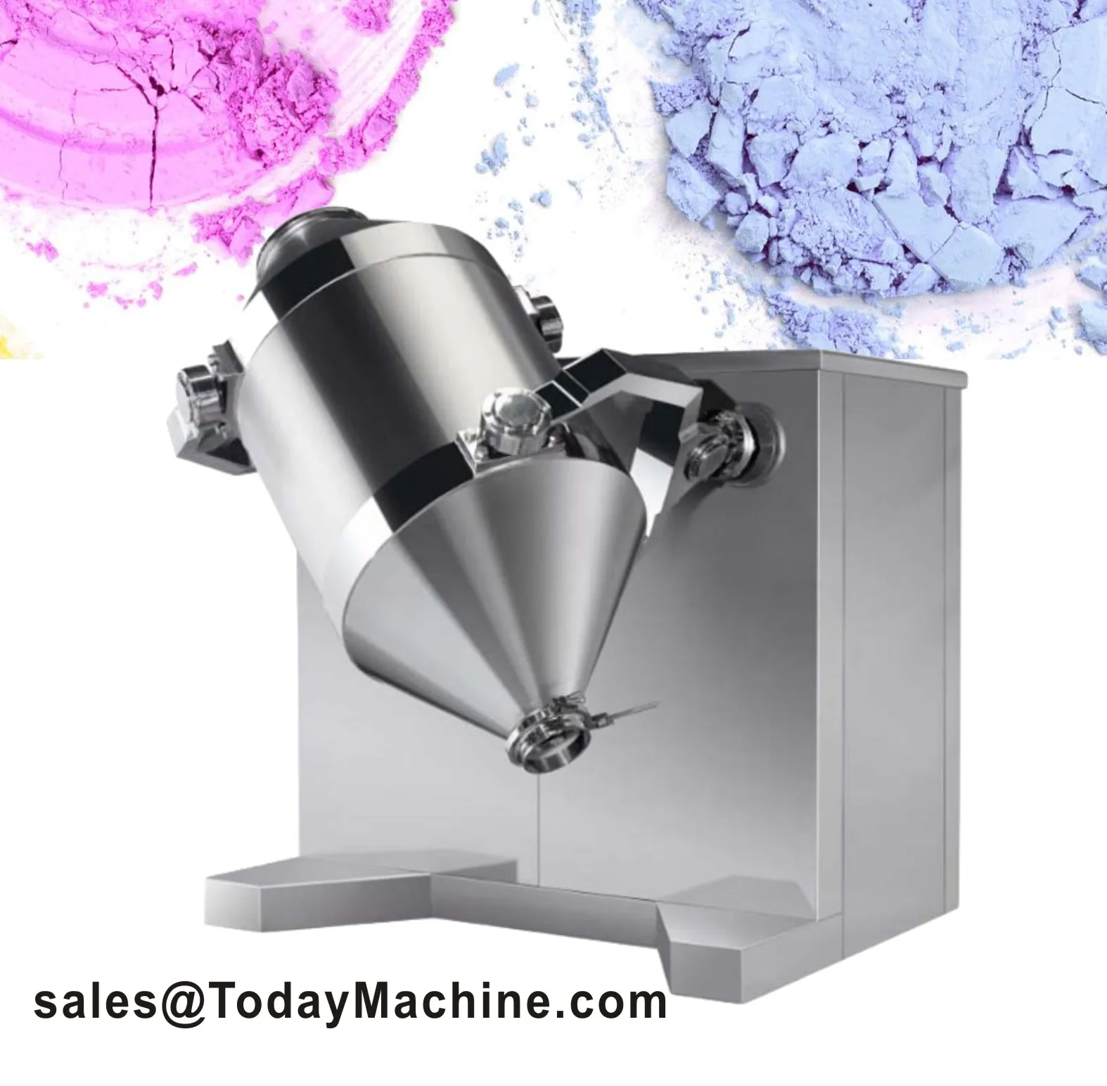 Dry Powder Blender Tobacco Mixer Fertilizer 3D Mixing Machine