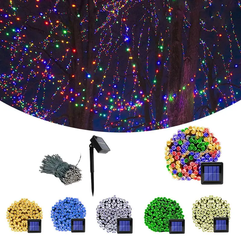 Waterproof Christmas Outdoor Solar String Lights For Garden Tree Patio