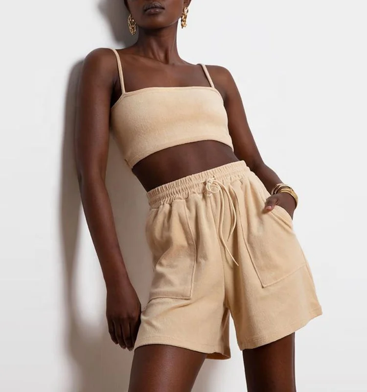 womens terry cloth shorts