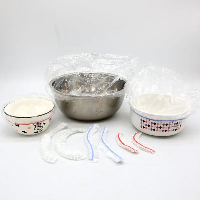 Custom Collapsible Disposable Clear Plate Bowl Cover Transparent Pe