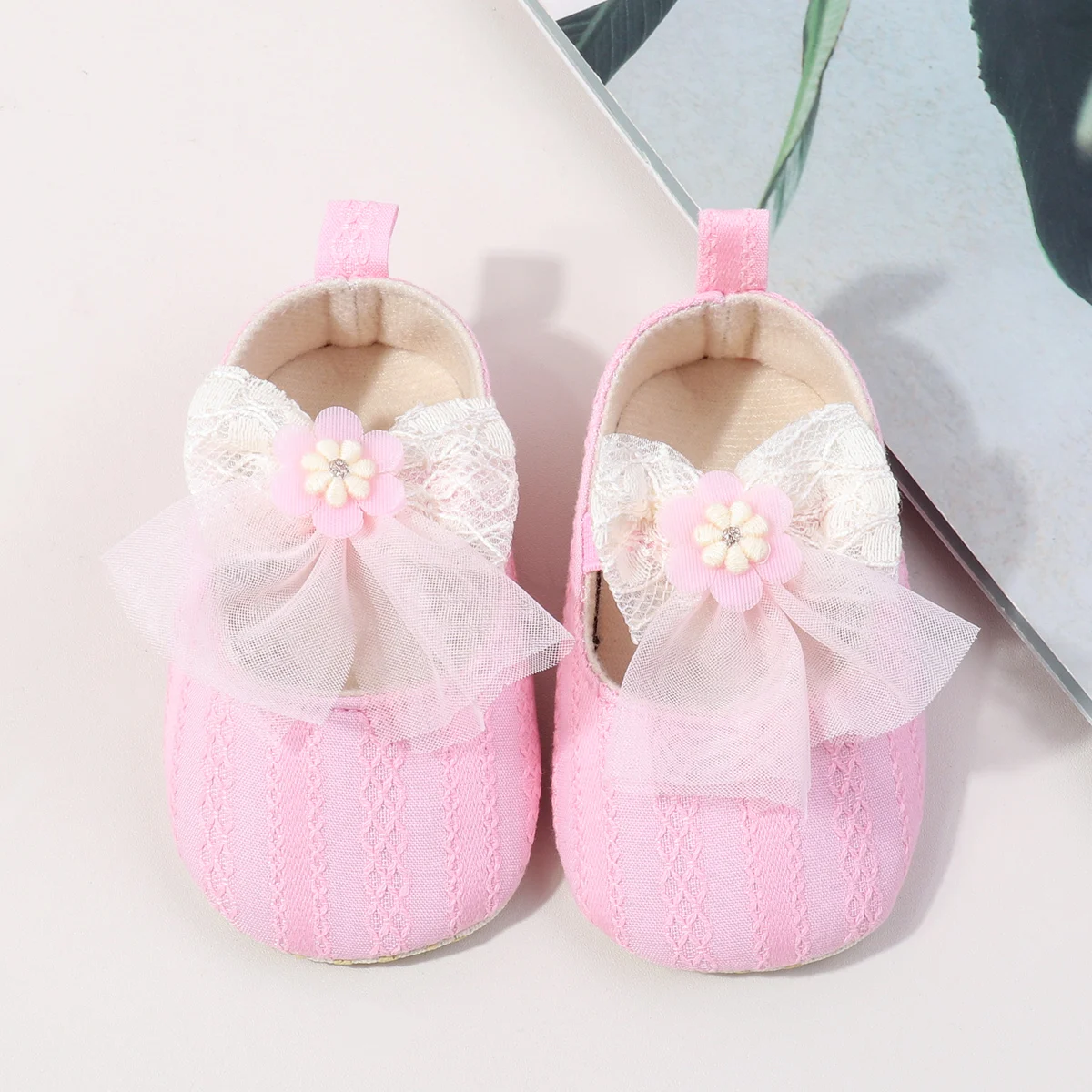 product 2025 new fashion soft cotton mary jane style sneaker 0 15 months baby girls pre walking newborn toddler shoes eva summer comfort-5