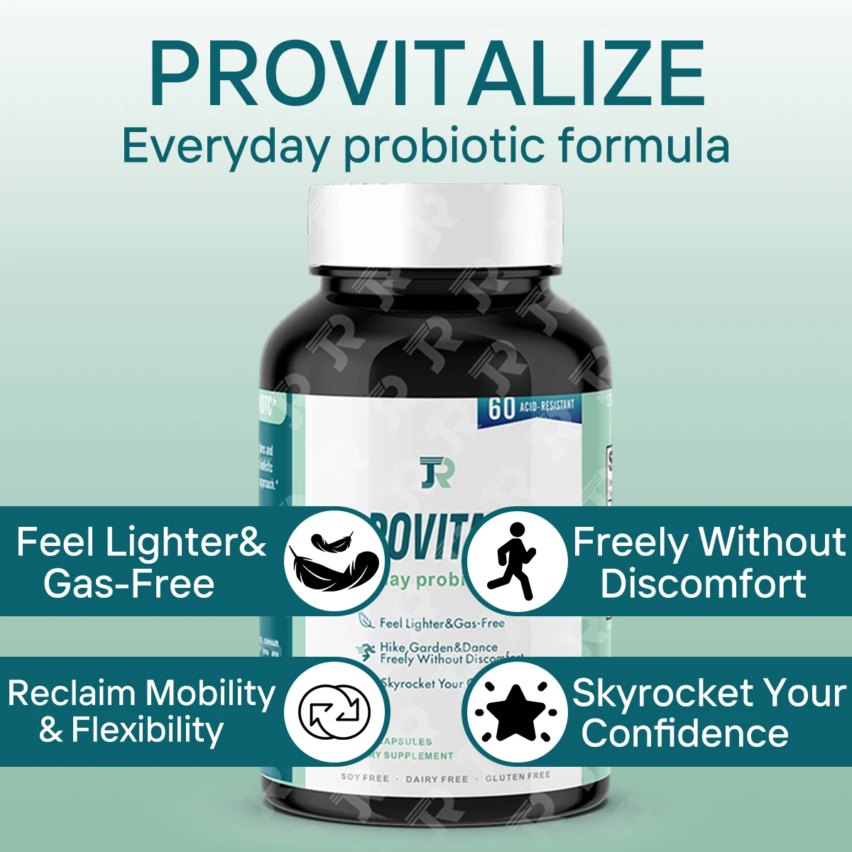 Probiotics Digestive Health Menopause Joint Support Sexy Midsection Curves Bloat Women Turmeric Curcumin Capsule
