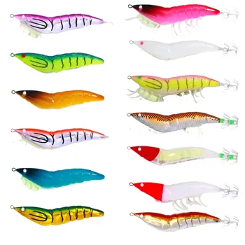 Cheery 12cm 22.4G Luminous Shrimp Squid Lure Bionic Bionic Fishing Bait Printed Artificial Hard Bait for Sea Fishing – Hard Lure – view 3