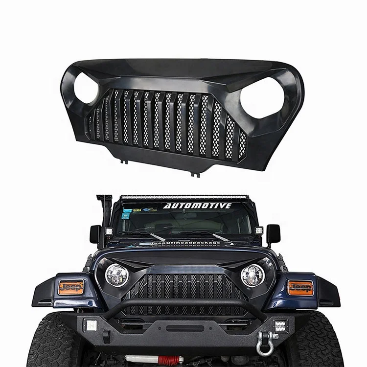 Gladiator Front Grille With Mesh For Jeep Wrangler Tj - Buy Front Grill For  Jeep Wangler Tj,For Jeep Wrangler Tj,Front Grill With Mesh Product on  