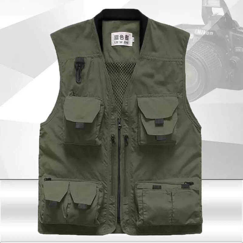 Wholesale Men's Multifunction Pockets Fishing Vest From China