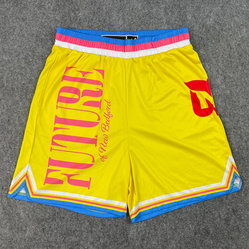 Custom Personal Logo Basketball Shorts With Two Pockets Classic Print