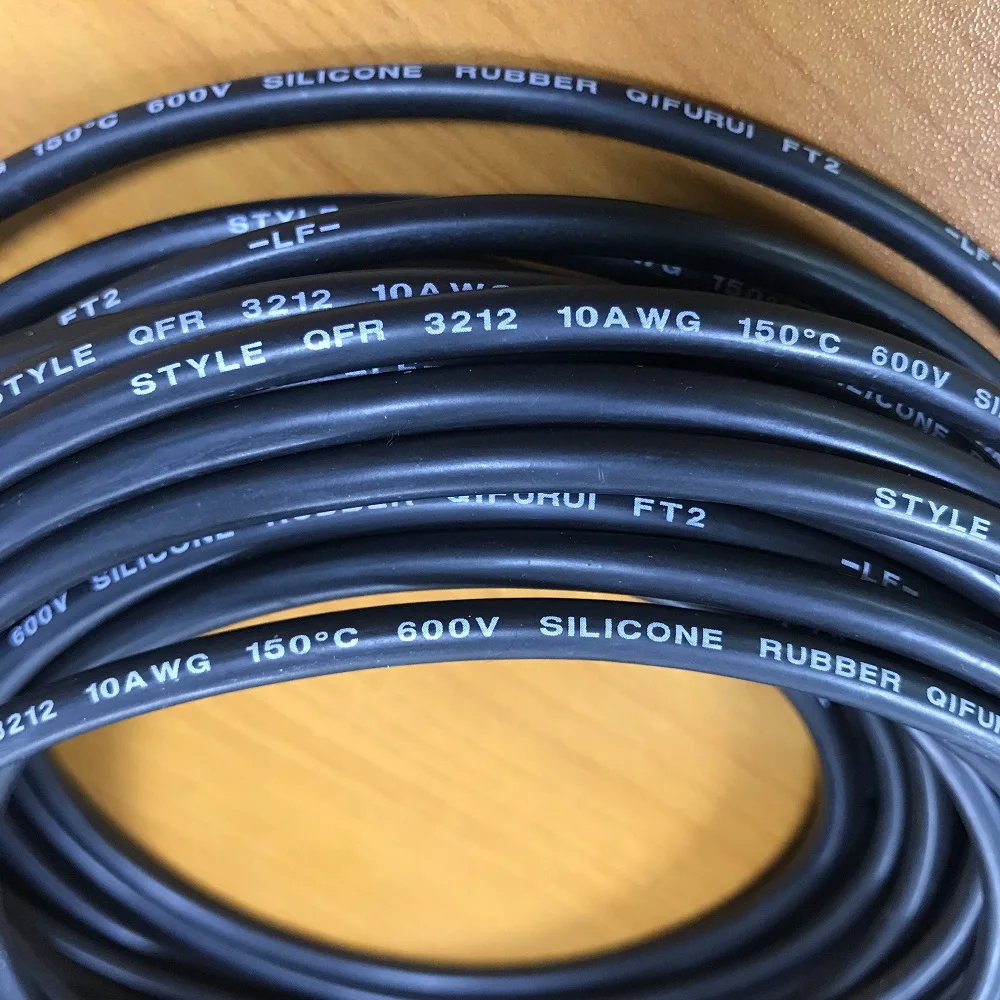 3212 for 600V 150 degree C soft silicone rubber coated electric wire cable