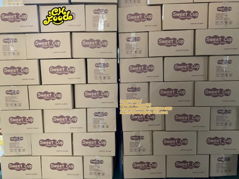 Cheap Price Sweet Chocolate Cup With Biscuits