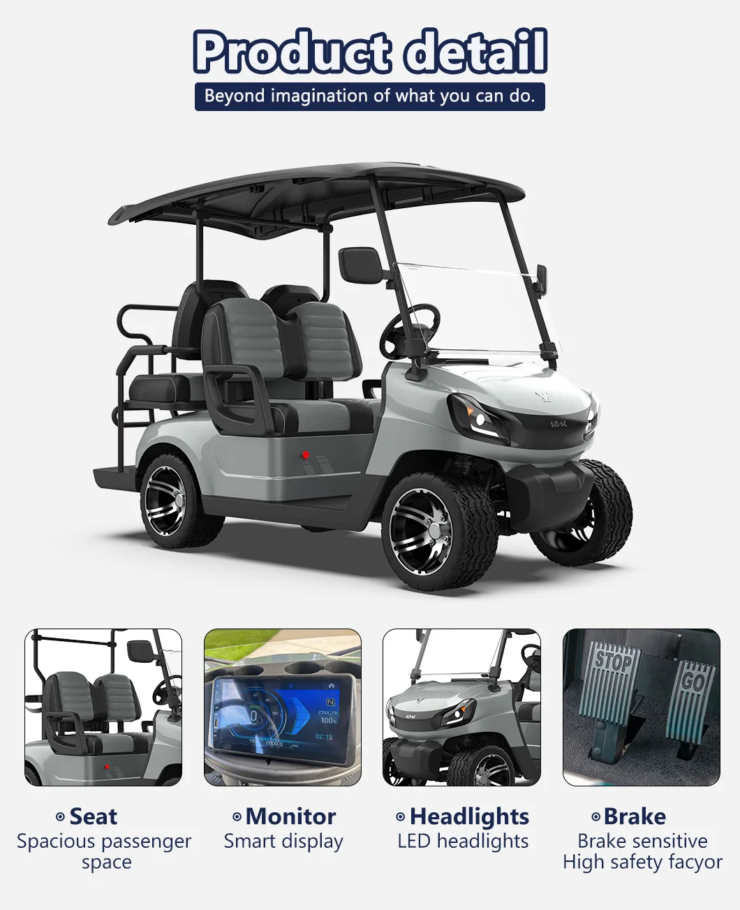 2022 New Brand Custom Golf Carts Electric 4 Seater Golf Buggy Electric