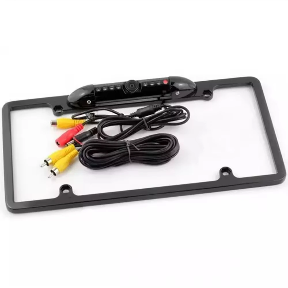 Waterproof DC 12V Night Vision Car License Plate Backup Camera