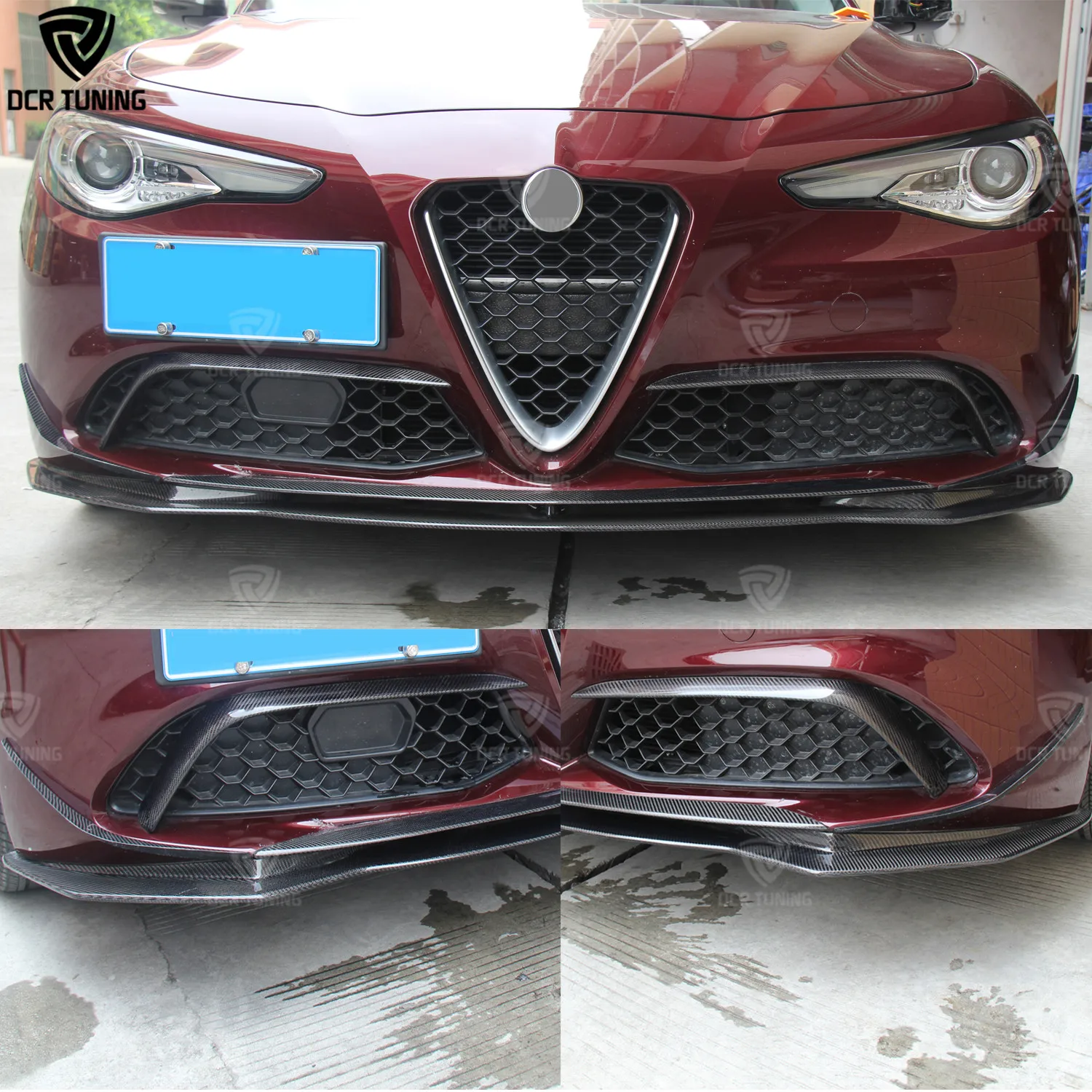 4 Stück Einstiegsleisten für Alfa Romeo Giulia,Kohlefaser Auto Türschweller  Schutz Folie Abrieb und Kratzschutz Karosserie Dekor Anbauteile