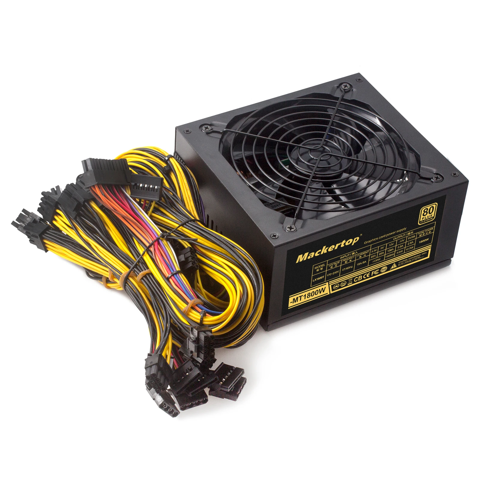 ATX電源 1800W サーバー電源 90 Plus Gold 静音電源 ATX 1800W 電源