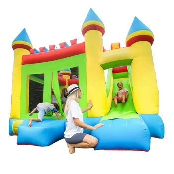 Factory 62027 playground jumping house slide outdoor big bouncy castles inflatable bouncer commercial for sale