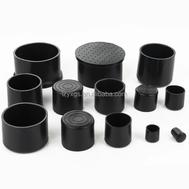 Customized Plastic PVC Round Tubing End Cap Pipe Plug for Stainless Steel Tube 50MM Round Tube Sleeve
