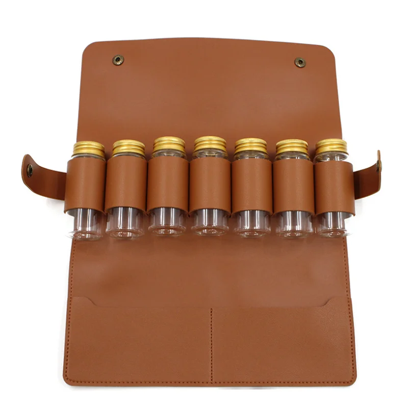 Stocked Portable Leather Spice Bag Hot Sale Travel Seasoning