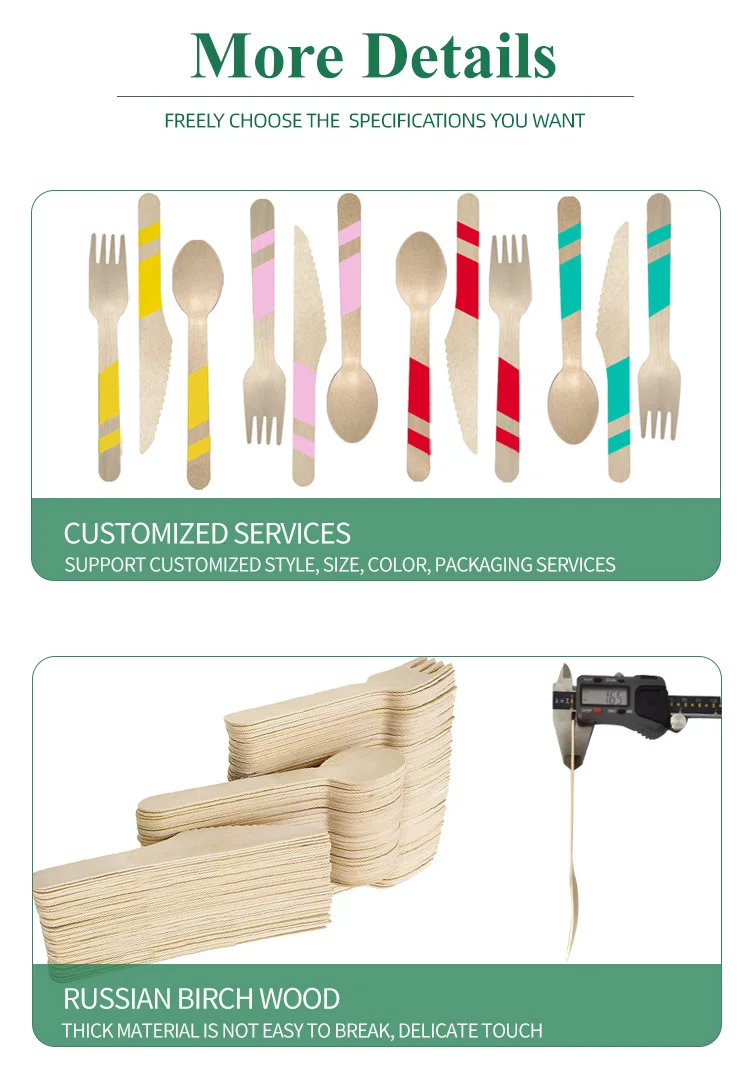 Display Box Includes Forks Spoon Knife Disposable Compostable 100