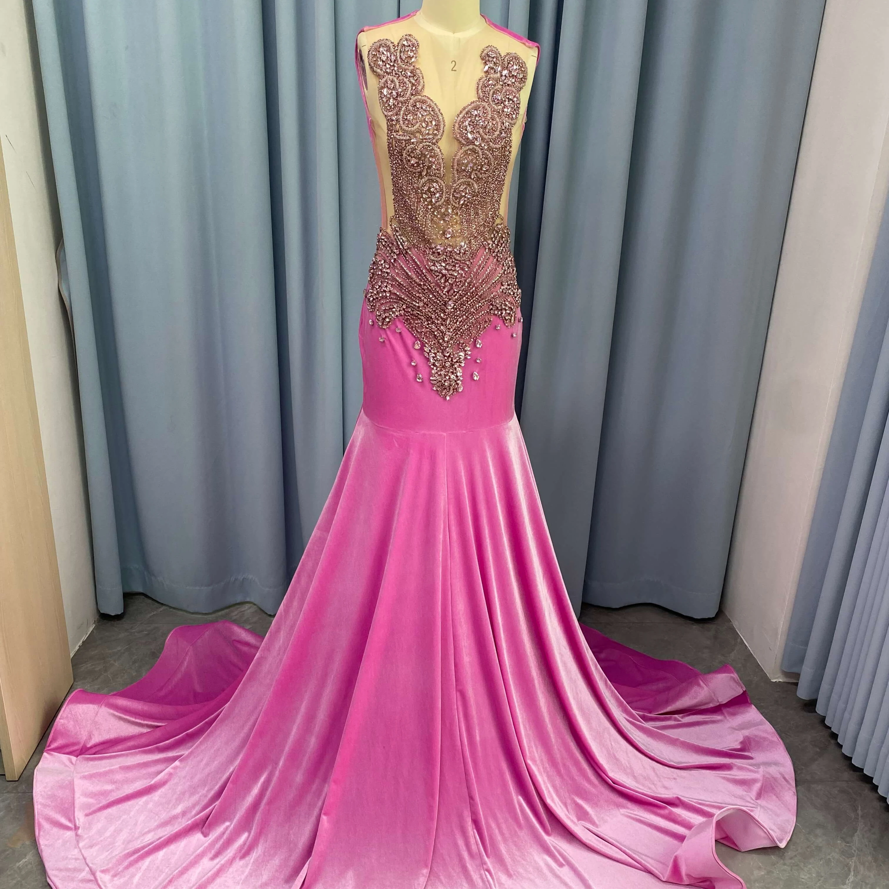 Nigeria Africa Wedding Dress Evening Dresses Luxury Knee-length