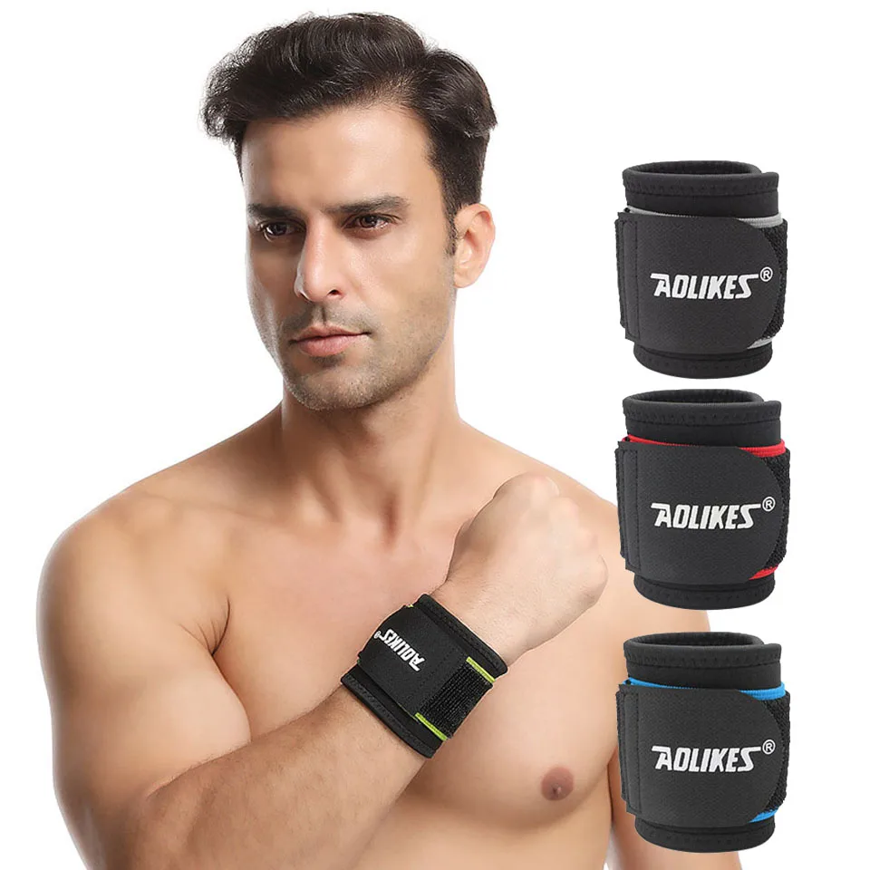 1PC Sports Training Bracers Weightlifting Wrist Protector Wrist-band Wrap B ft 