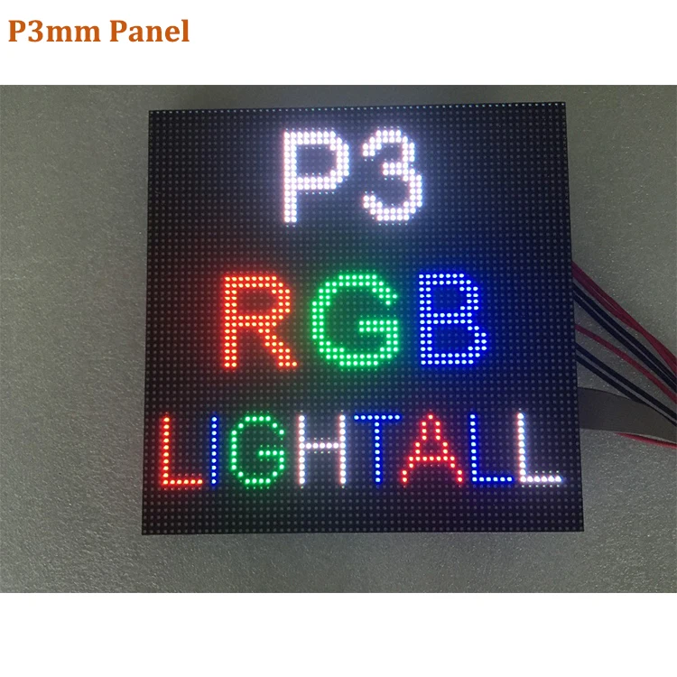 High Brightness RGB LED Screen Module Outdoor P3 SMD LED Display HUB75 192x192mm LED Screen Modules