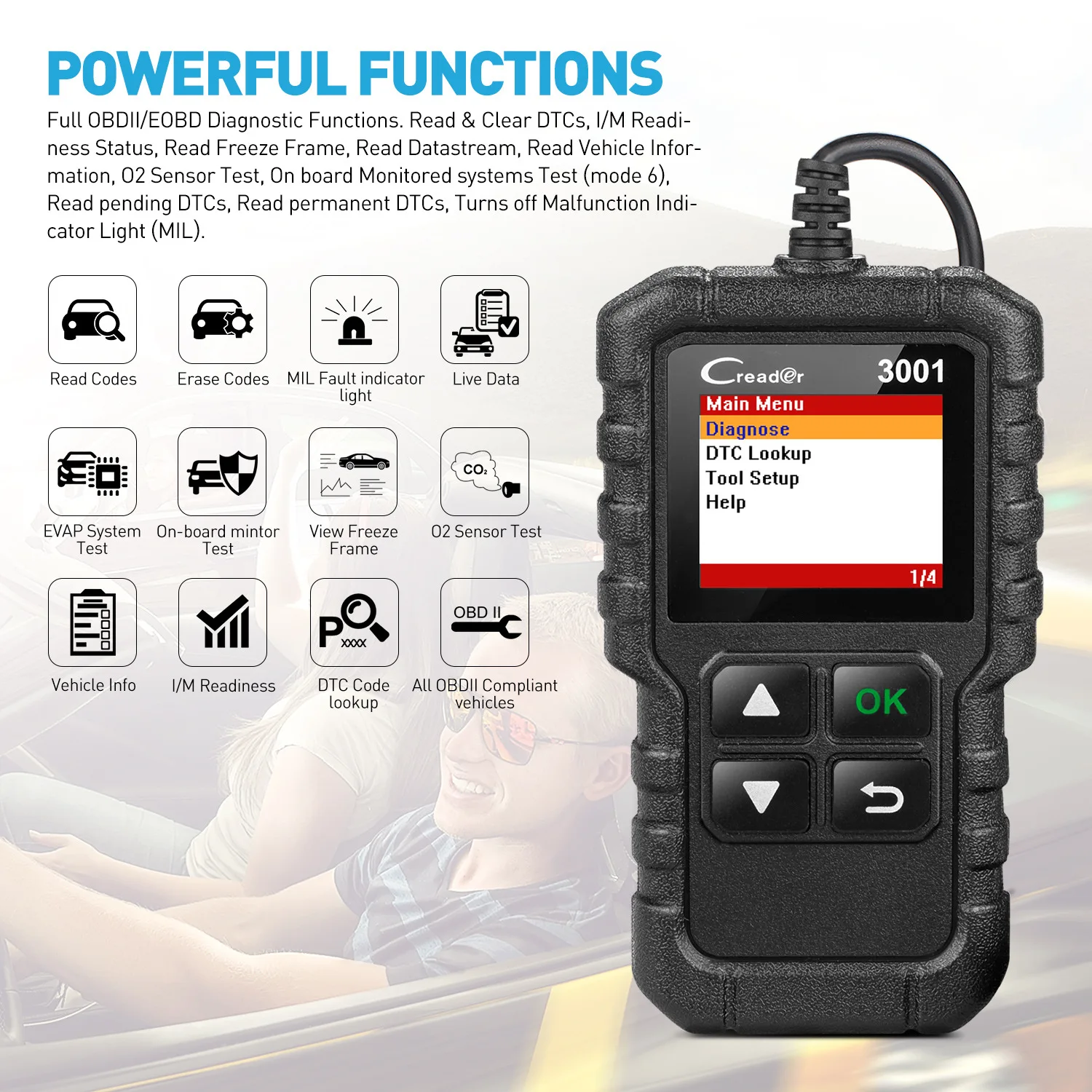 full obd2 scanner obd eobd auto code reader car diagnostic tools for car programming