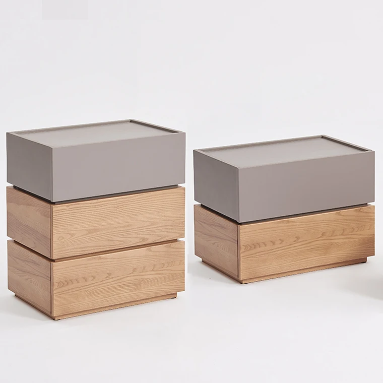 Stackable Free DIY Combination Solid Ash Wood Furniture Dresser Storage Chest of 5 Drawers Organizer for Bedroom Bed Room